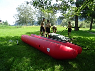 Boudins pour radeau scout